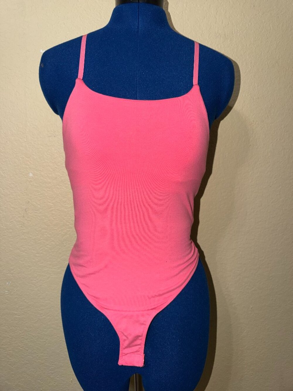 Uptown Lemon Hot Pink Thong Bodysuit - Size XS NWT